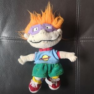 Vintage Viacom Int'l  1998 Nickelodeon Rugrats Plush Stuffed 9" Chuckie Finster